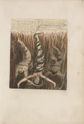 Wie die Sterne von der Erde entfernt sind..., Platte 9 aus Das Erste Buch von Urizen, 1794